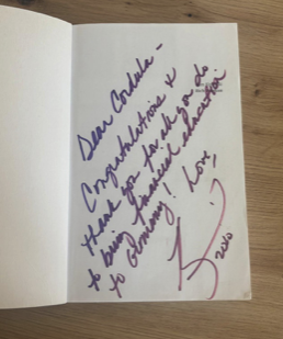 Handschriftliche Widmung von Kim Kiyosaki an Cordula